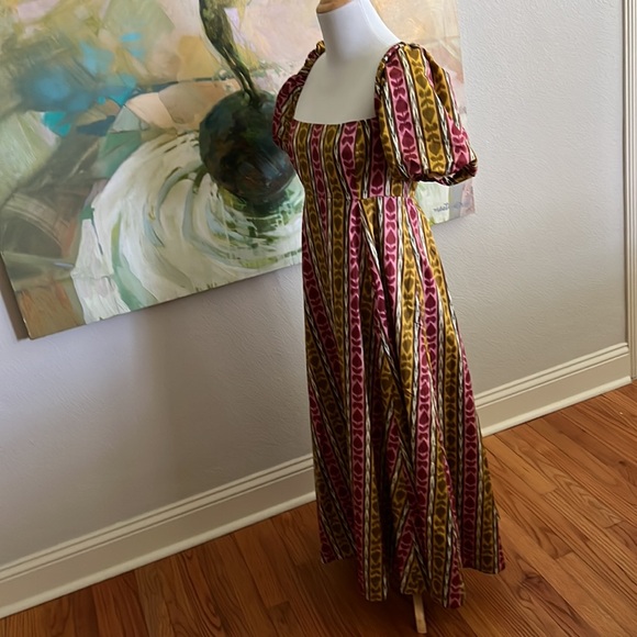 Hill House Matilda Dress Ikat topiary print small - Picture 11 of 16